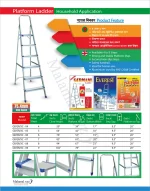 Aluminum Platform Ladder 8 Steps 5.5 Feet Household Application – GERMANI EVEREST