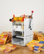 food tray plastic sealer machine for lunch box food business startup bd bangladesh best price